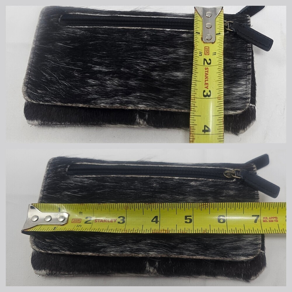 Myra Bag Cookie Crunch Leather And Hair On Bifold Wallet - Picture 14 of 14